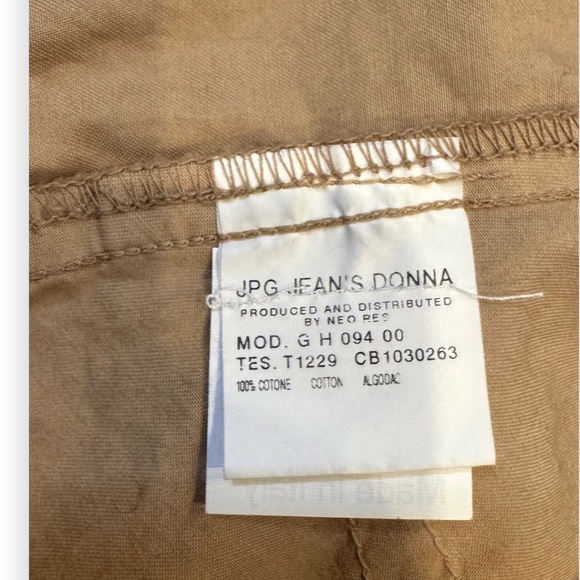 JPG Jean’s by Gaultier Beige Button-Front Jacket – Size D 42 (≈ US Medium) - Picture 12 of 13